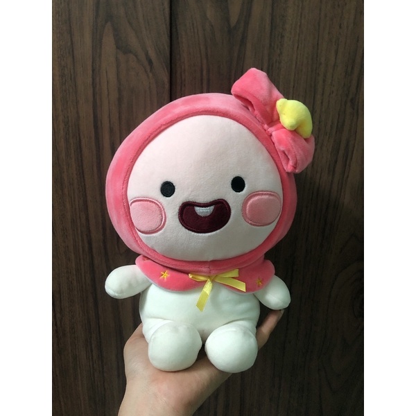 gấu bông đào đội nón hồng siêu đẹp miniso chính hãng còn tag