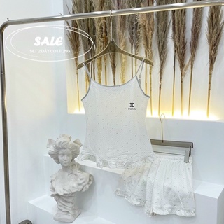 Bộ ngủ 2 dây cotton