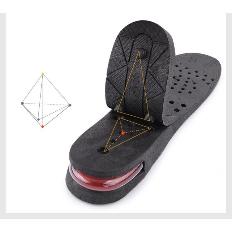 Đế Lót Giày Tăng Chiều Cao 2 Tầng, Cặp Lót Giày Tăng Chiều Cao Có Đệm Khí