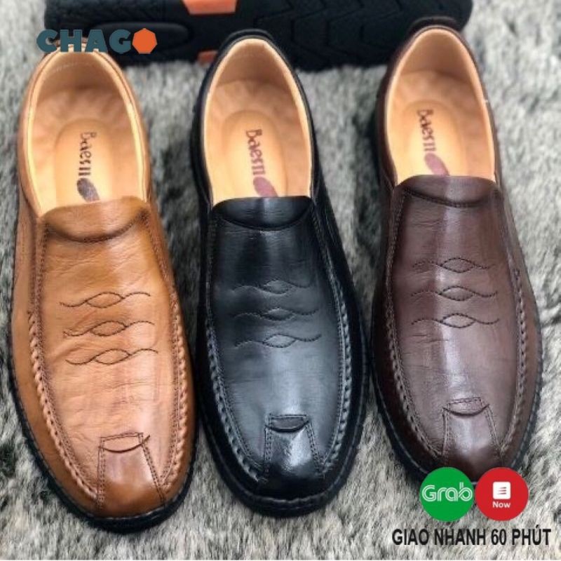 Giày lười nam cao cấp đẹp chất từ gót tới mũi giày CHAGO GCS124