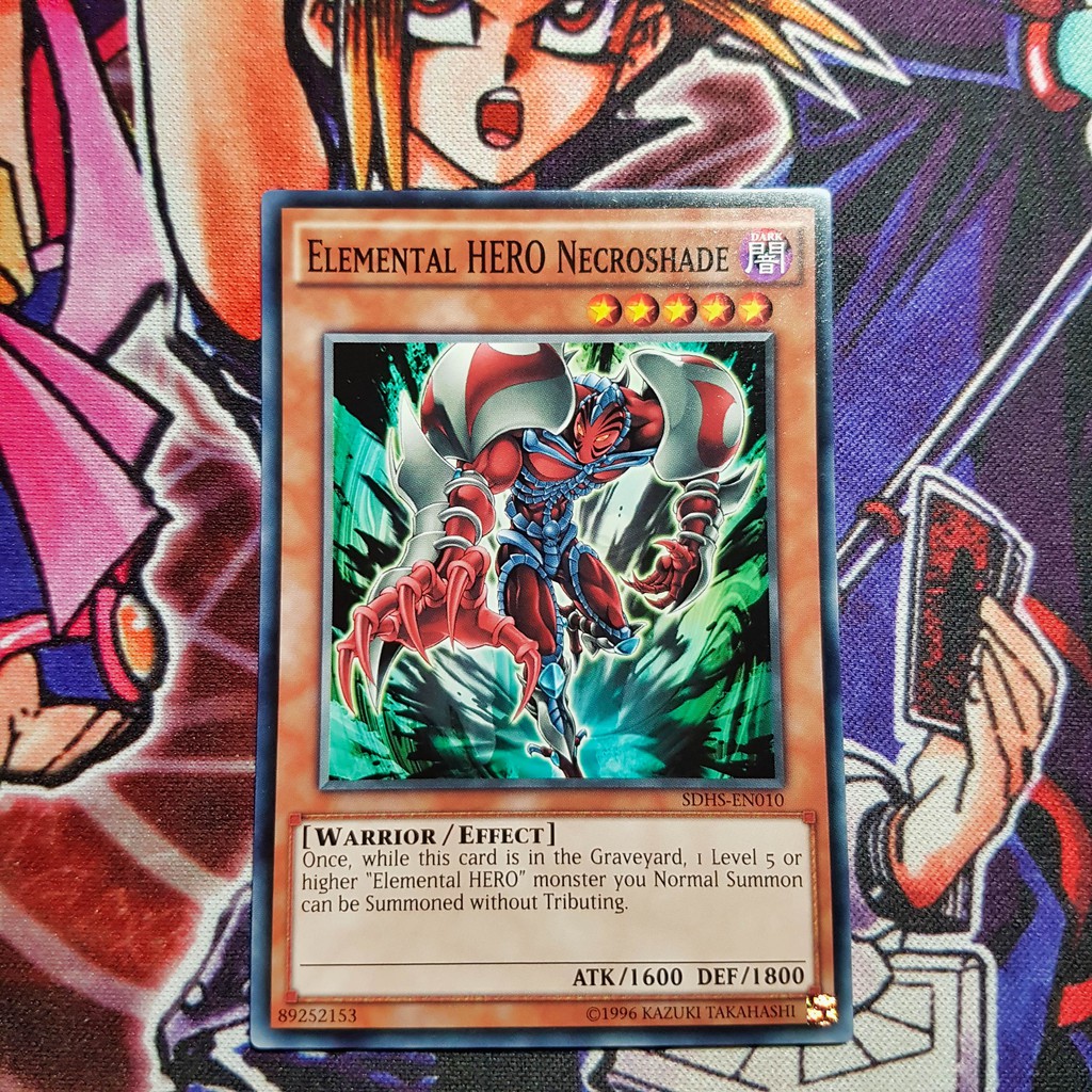 Thẻ bài Yugioh chính hãng | Elemental HERO Necroshade | SDHS Common.