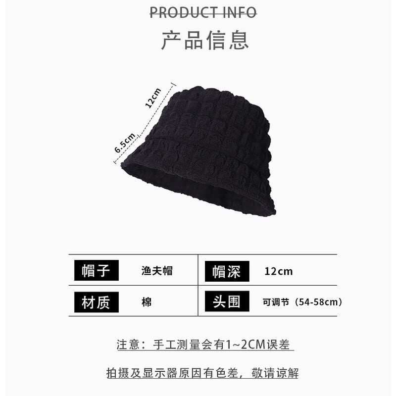 Nón bucket họa tiết ô vuông phong cách uzzlang