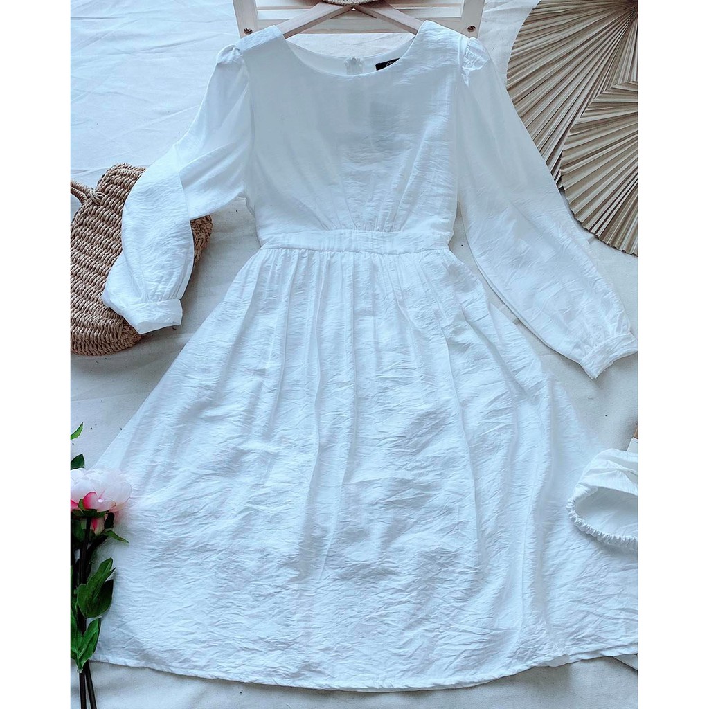 [Mã WAMT1505 giảm 10K đơn 0K] Đầm băng đô tay dài buộc eo | BigBuy360 - bigbuy360.vn