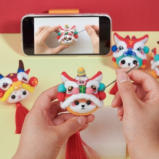 Móc khóa len handmade gắn cho túi