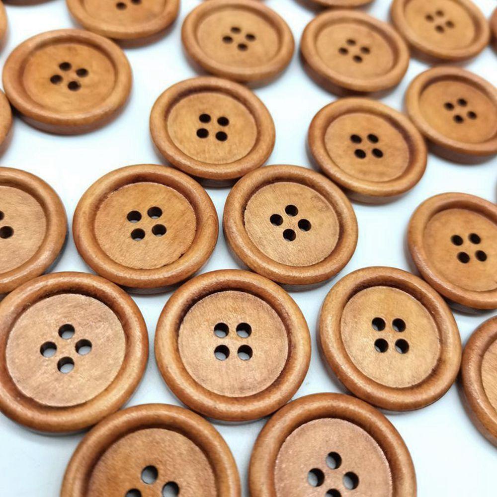 YIYU Cúc Áo Khoác Hình Tròn Phong Cách Retro Đa Năng Tiện Dụng May Vá Quần Áo