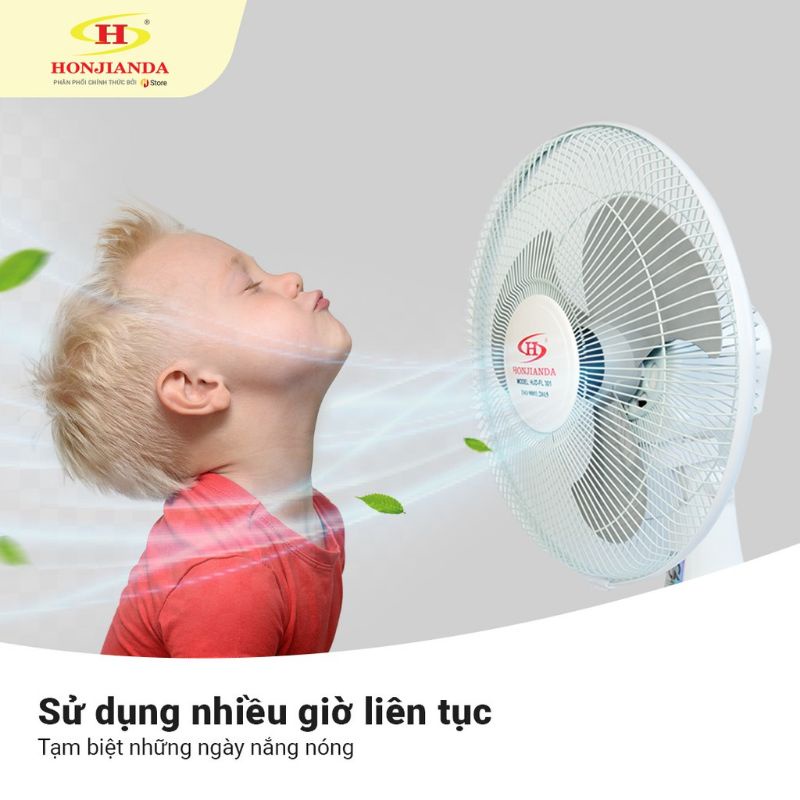 QUẠT TÍCH ĐIỆN HONJiANDA LOẠI 2 BÌNH ÁC QUY TÍCH HỢP CHÂN SẠC ĐIỆN THOAI