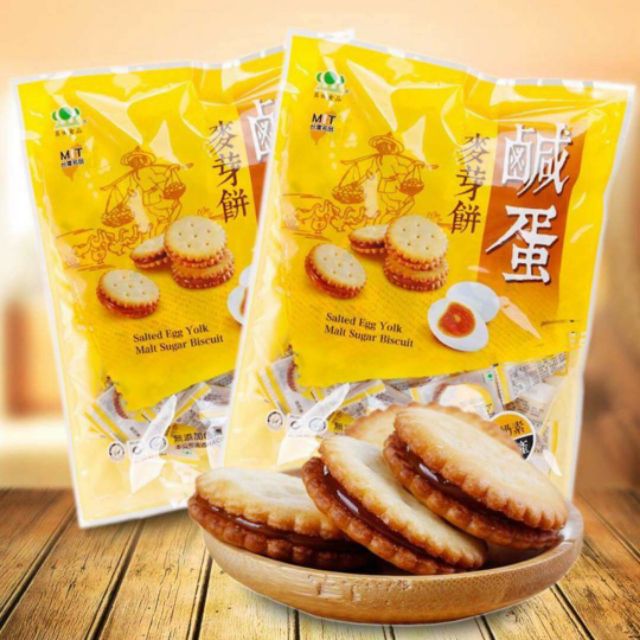 Bánh qui trứng muối Đài Loan túi 500g
