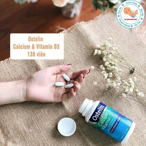 Canxi Bầu Ostelin Calcium & Vitamin D3 Ostelin, Úc Bổ Sung Vitamin D & Canxi (130 Viên) dành cho bà bầu