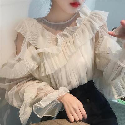 áo voan bèo bồng tiểu thư mã 57385