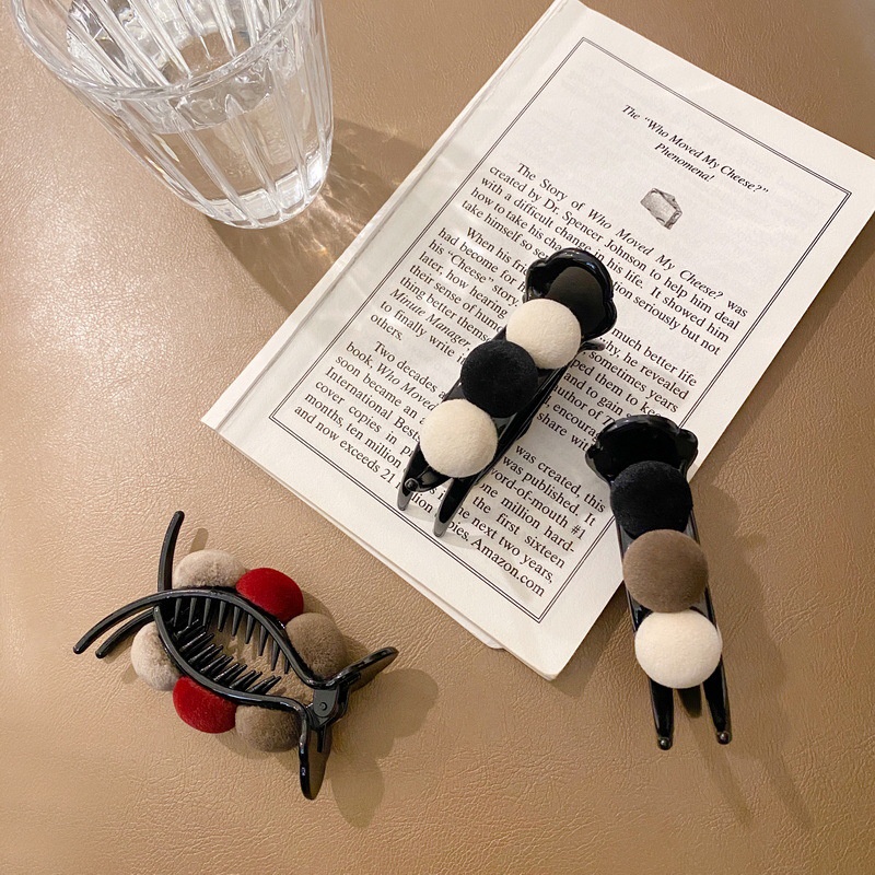 Kẹp tóc càng cua 3 răng đính bông xinh xắn cho nữ YOS