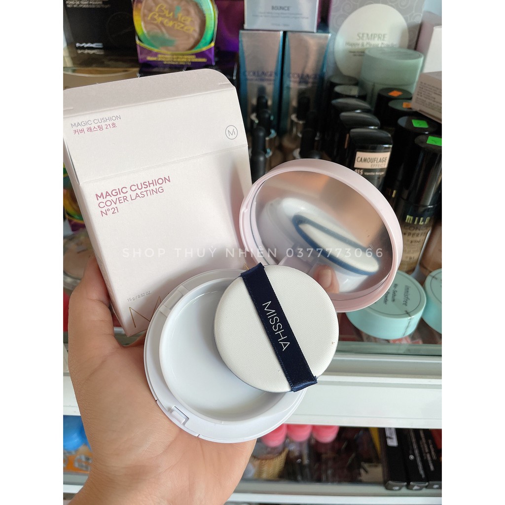 Phấn Nước Missha Magic Cushion Cover Lasting (vỏ hồng) SPF50+ PA+++ – Phấn Nước Kiềm Dầu Hoàn Hảo Dành Cho Mùa Hè | BigBuy360 - bigbuy360.vn