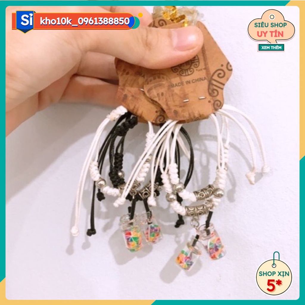 Sỉ 12 chiếc vòng tay trà sữa  95k