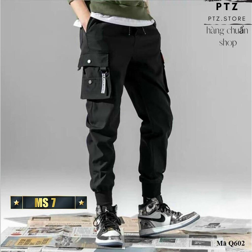 Quần Jogger Nam Túi Hộp Thêu Chữ Thể Thao Nam, chất kaki thoáng khí Co Dãn Thoải Mái Vô Cùng Mã JK61