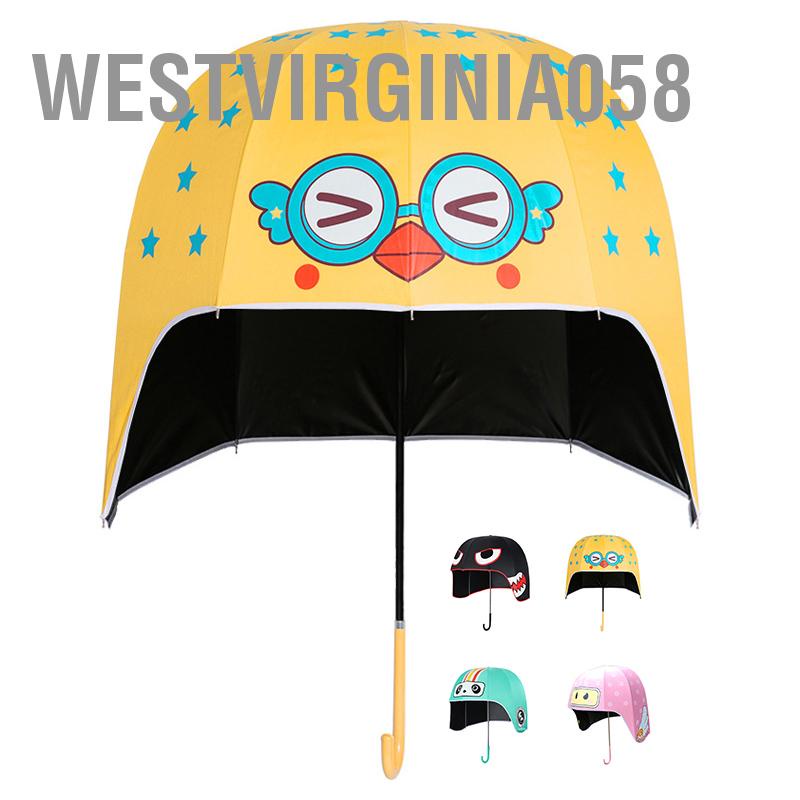 Có thể bán buôn Ô hình hoạt hình 10 xương chống tia UV tay cầm dài che mưa nắng westvirginia058 Hàng giao ngay