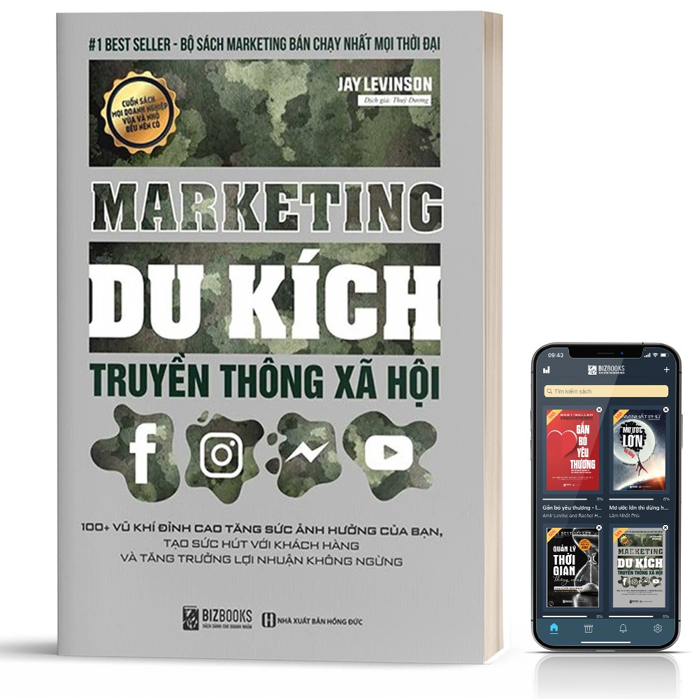 Sách - Marketing Du Kích truyền thông xã hội: 100+ VŨ KHÍ ĐỈNH CAO