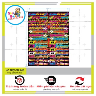 Shindecal- logo sticker chữ thái 006