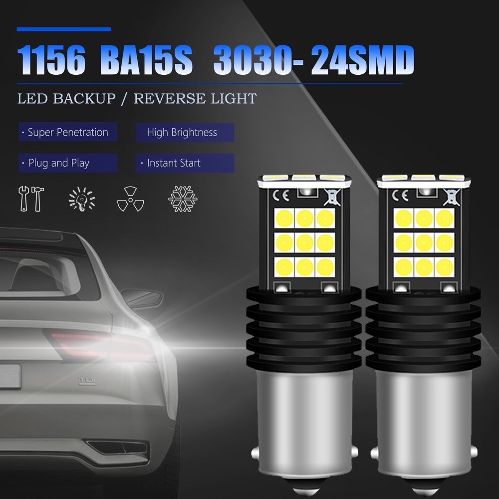 1 Bóng Đèn LED Phanh Xe Hơi T20 7440 W21W 7443 1156 BA15S P21W 1157 P21/5W BAY15D BAU15S PY21W