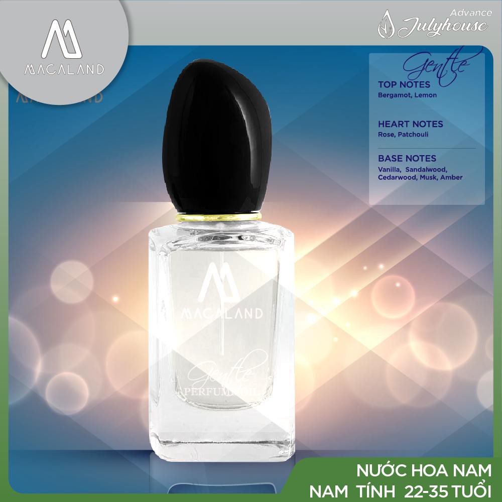 Nước hoa Gentle dành cho Nam 30ml MACALAND (dạng chai xịt) hương thơm thanh mát