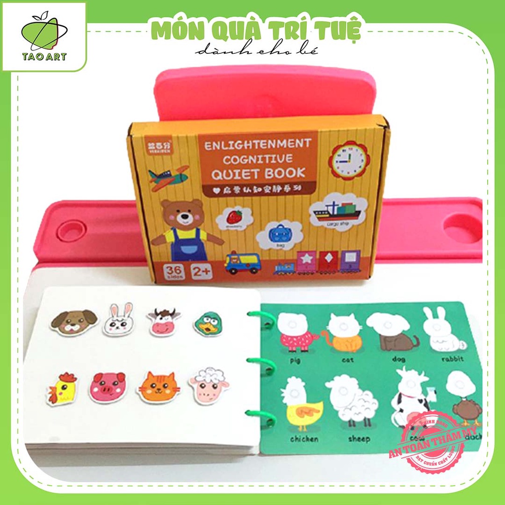 Học Liệu Montessori Bóc Dán 17 Chủ Đề Cơ Bản Đồ Chơi Giáo Dục Sớm Cho Bé Sử Dụng Nhiều Lần