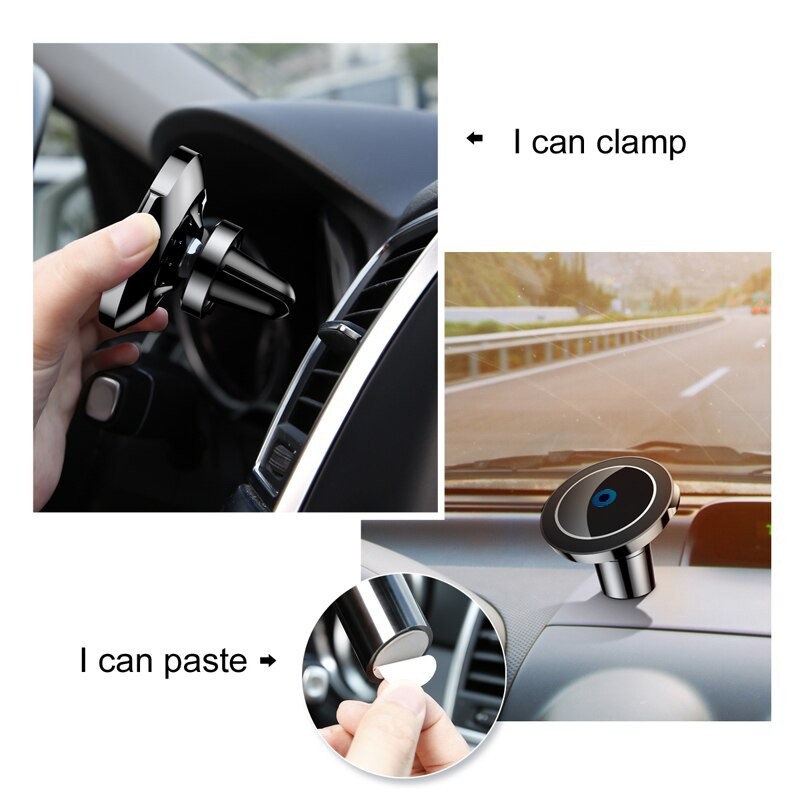 Đế giữ điện thoại tích hợp sạc không dây Baseus Big Ears Car Mount Wireless Charger