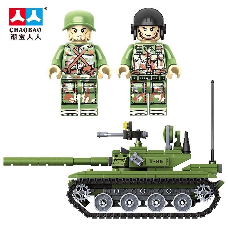 Lego con trai xe tank tăng với  415 miếng ghép