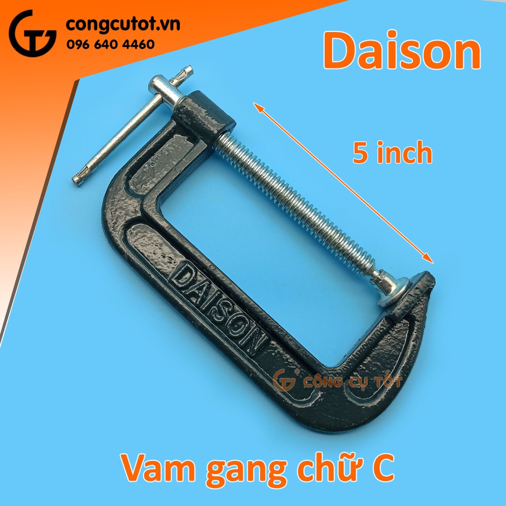 Vam chữ C 5&quot; bằng gang