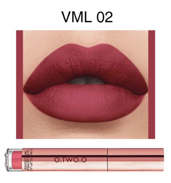 Son kem lì O.TWO.O Matte Lip Lacquer màu mới hàng nội địa Trung