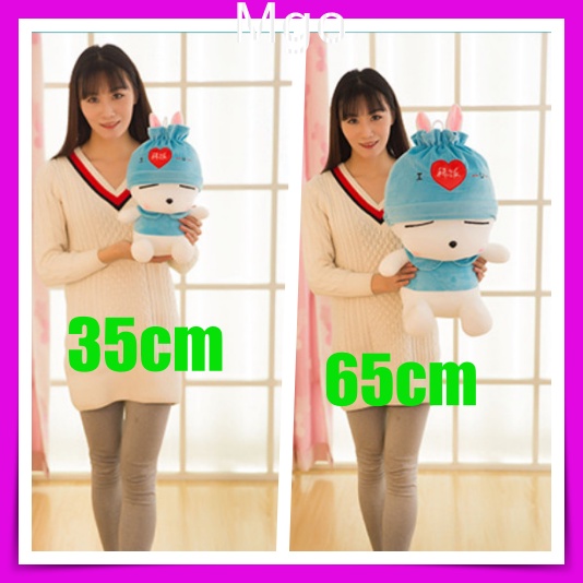[Qùa Tặng Người Yêu] Gấu Bông Teddy Bear Hình Con Thỏ Baby, Thú Nhồi Bông Thỏ Trắng Mặc Áo Siêu Dễ Thương Size 35cm 65cm