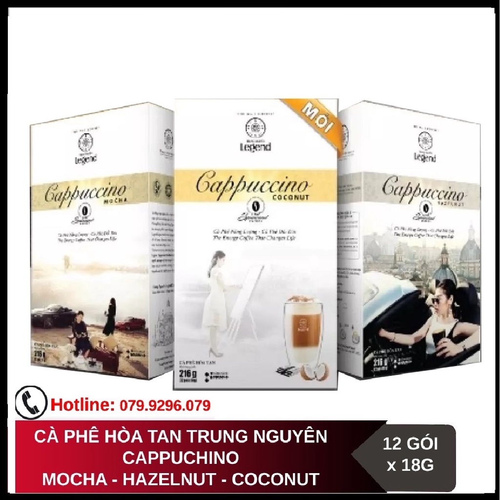 [SenXanh Emart] Cà phê hòa tan G7 Cappuccino- Hộp 12 gói 18gr Trung Nguyên Legend - Cà Phê Cho Phái Đẹp