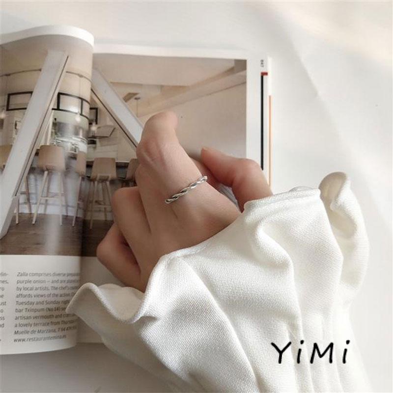 Set 2 Nhẫn Đeo Ngón Trỏ Hình Mặt Cười Phong Cách Hàn Quốc