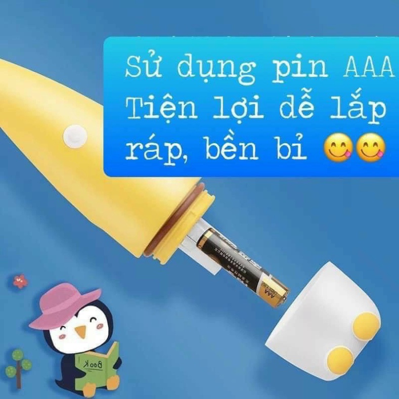 Bàn chải điện tự động đánh răng cho bé giúp bé yêu thích việc đánh răng