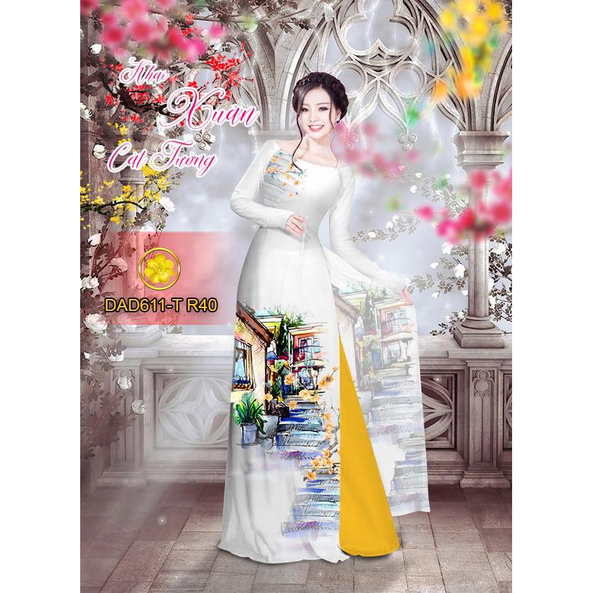 Vải Áo Dài Tằm Ý, Lụa Nhật  DAD611