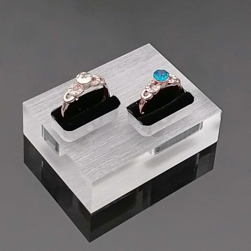 Giá Đỡ Nhẫn Hai Đầu Bằng Acrylic Chất Lượng Cao