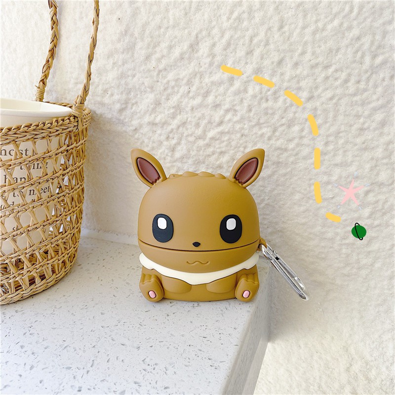 Vỏ Ốp Pokemon bảo vệ bao đựng tai nghe bluetooth 1/2/Pro/i12/i9/i7/tws chống va đập