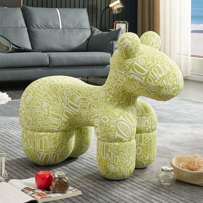 Pony Chair ghế Pony D.ior/Fen.di cao size đại trang trí phòng khách