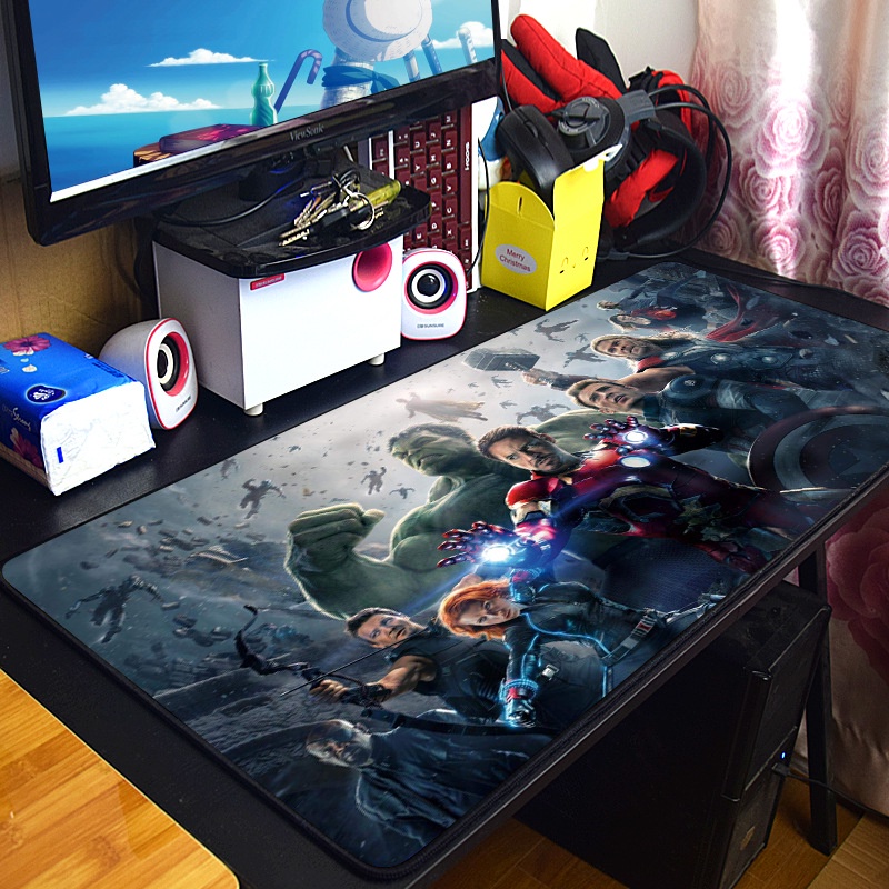 Miếng lót chuột chóng thấm nước Marvel, Thor siêu đẹp kích cỡ 80x30, 90x40