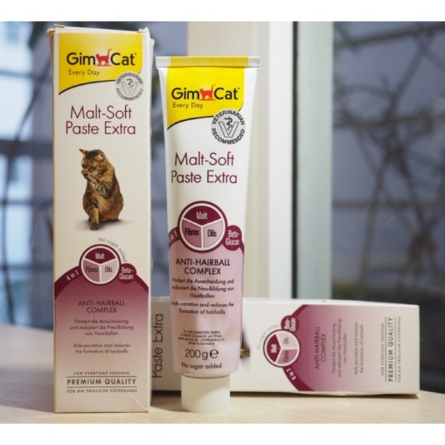 Gel tiêu búi lông hairball tuýp 200g & 100g Gimcat