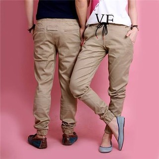 Quần Jogger kaki màu ghi bóng