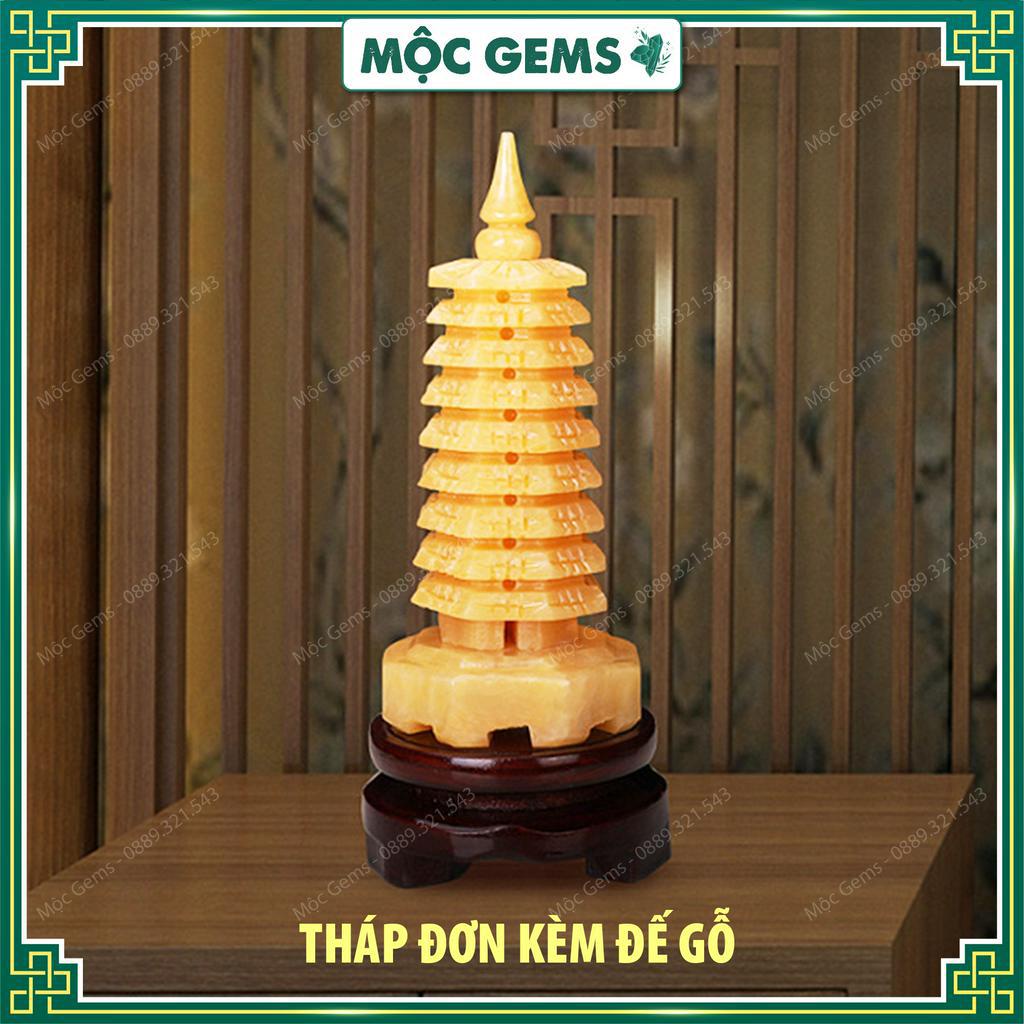 Tháp Văn Xương Kèm Ống Bút Đá Phong Thủy, Dùng Trang Trí Bàn Làm Việc, Giúp Thi Cử Đỗ Đạt & Công Danh Thuận Lợi
