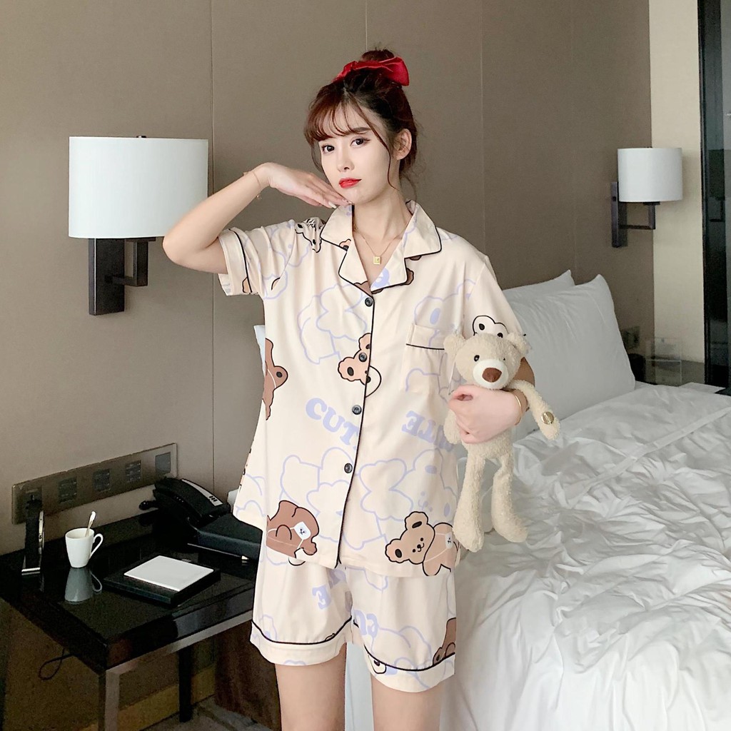 Bộ đùi Nữ, Bộ ngắn Pijama Cotton, Bộ Mặc Nhà Nữ Mùa Hè, Đồ Bộ CiCi, Đồ Ngủ Đẹp, Thời Trang Nữ