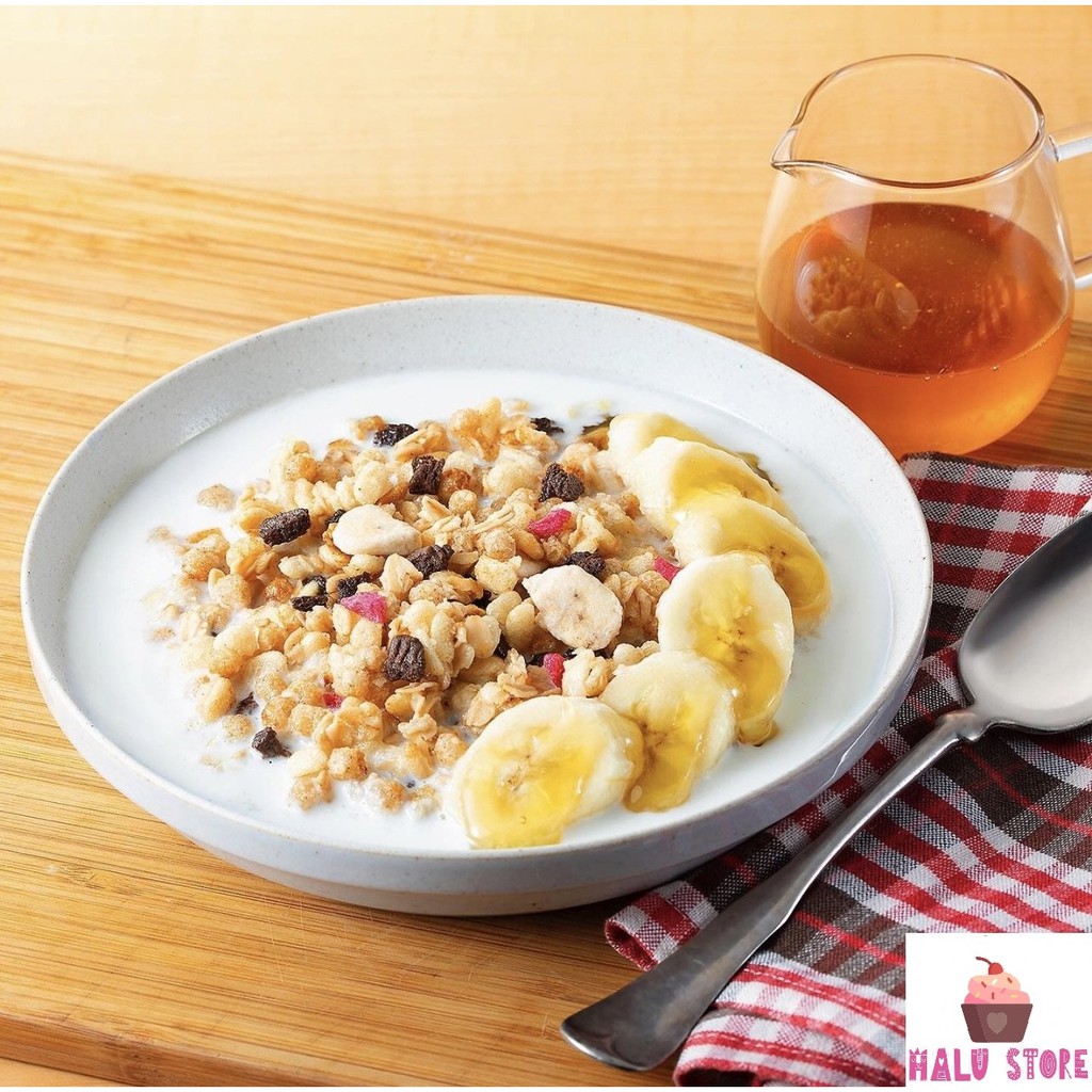 [DATE 10/2022] Ngũ cốc Calbee ăn kiêng giảm cân Nhật Bản mix hoa quả trái cây sữa chua dùng ăn sáng - HỒNG SẮT 450G