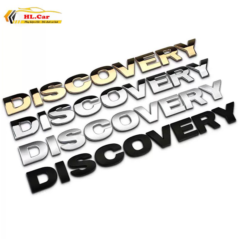[Mã LIFEAU5SALE giảm 20k đơn 50k] Chữ Discovery Nổi 3D - Decal 3D Trang Trí Xe Ô Tô