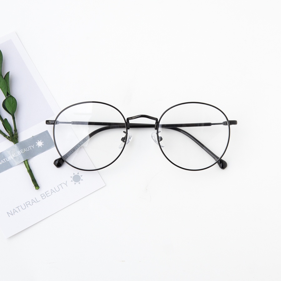 Gọng Kính Cận Kim Loại Tròn X2021 Nam Nữ