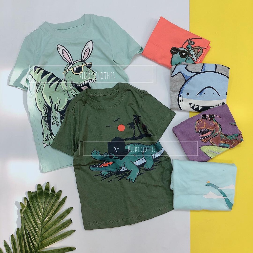 Áo thun bé trai chất cotton dư xịn made in Cambodia/Áo bé trai xuất khẩu chất cotton mỏng mịn sắc nét