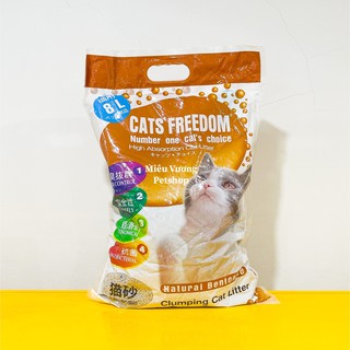 Cát vệ sinh Nhật hạt siêu to cho mèo Cats Freedom [Túi 8L]