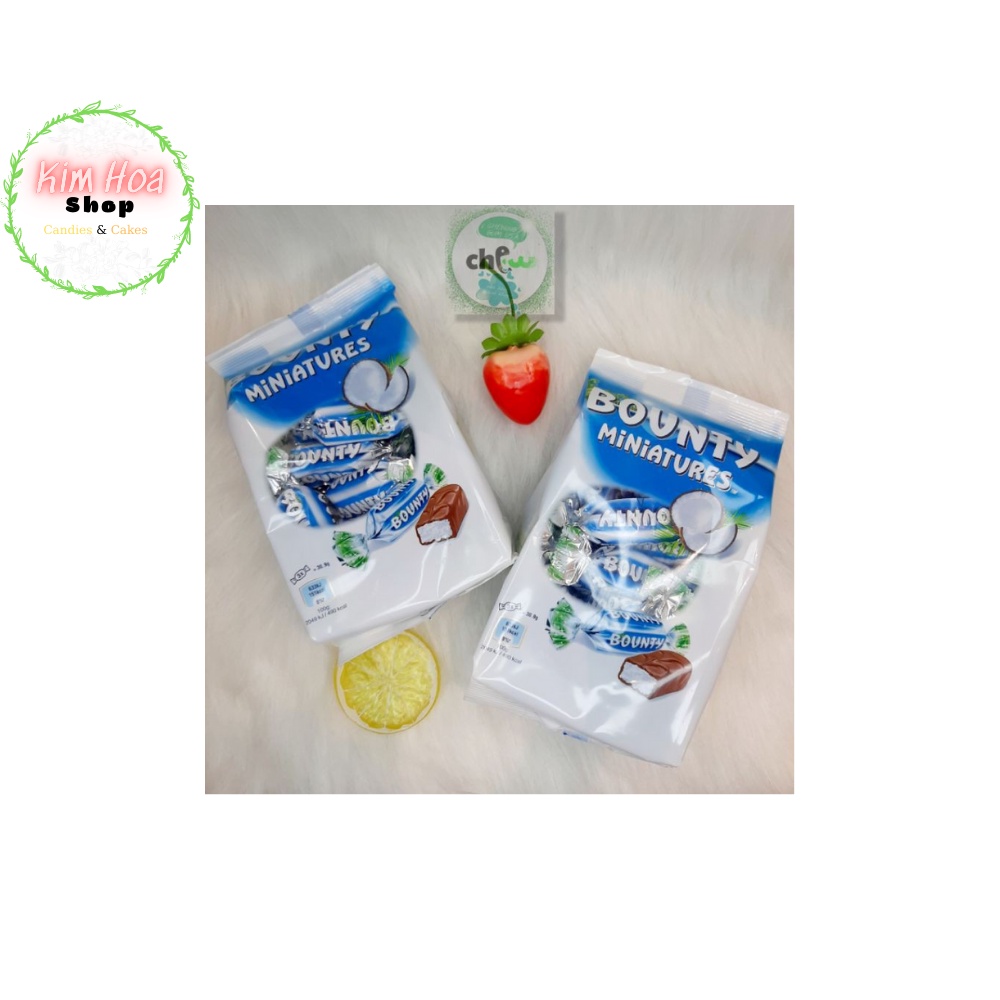 Kẹo sô-cô-la nhân dừa tươi Bounty Miniatures 150g MADE IN GERMANY