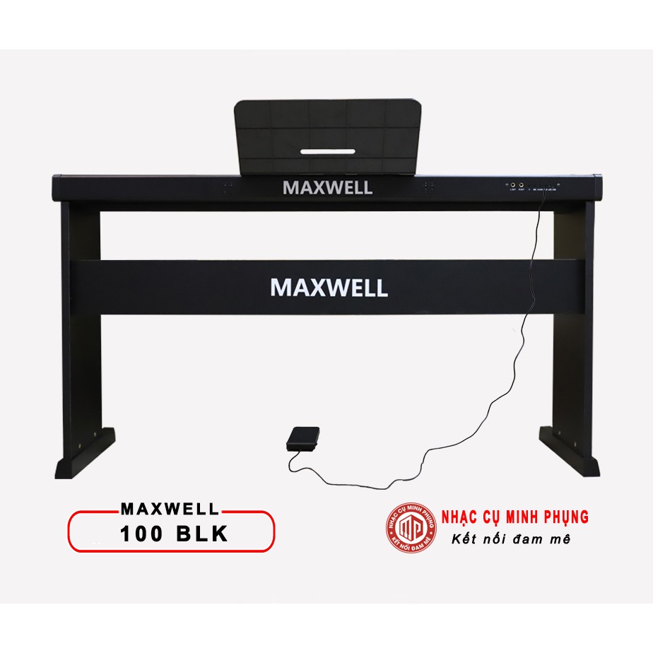 Đàn Piano Điện Maxwell 100 88 phím - Phím nặng - Kết nối Bluetooth - Dễ mang đi