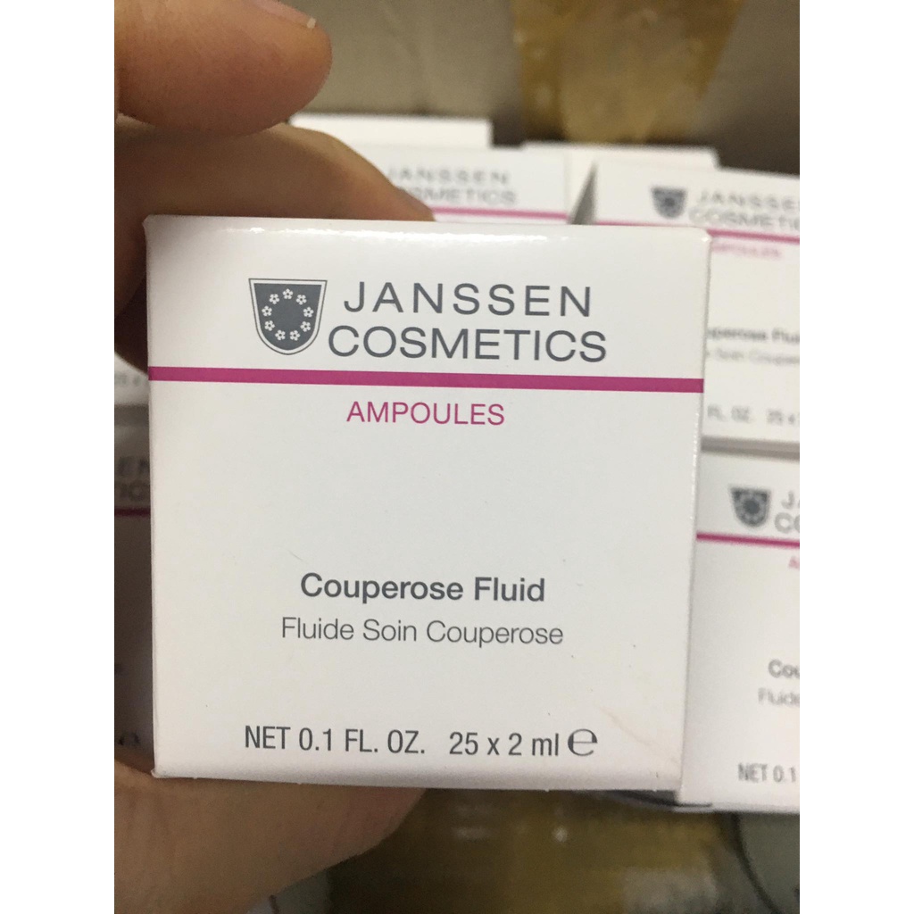 Tinh chất xử lý giãn mao mạch, phục hồi dưỡng ẩm cho làn da tổn thương - Janssen Cosmetics Couperose Fluid full