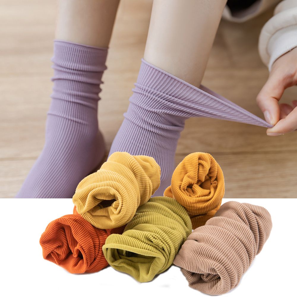 Vớ dài qua mắt cá chân mềm mại màu trơn phong cách lolita thời trang mùa hè cho nữ