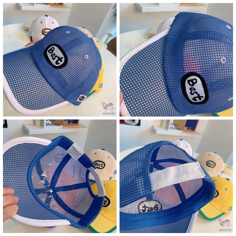 Mũ Lưỡi Trai Phối Lưới Thời Trang Mùa Hè Hàn Quốc Cho Bé